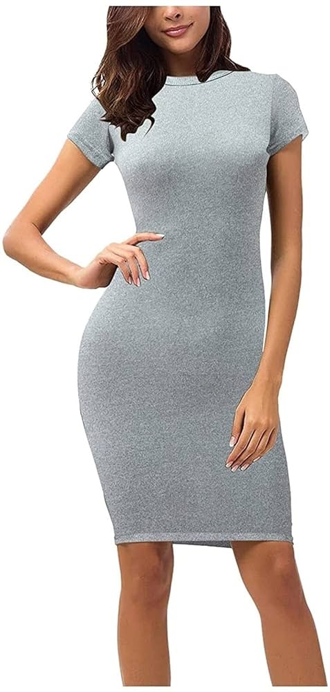 Amazon.co.jp: One Piece Dress Women's Bodycon Mini Dress
